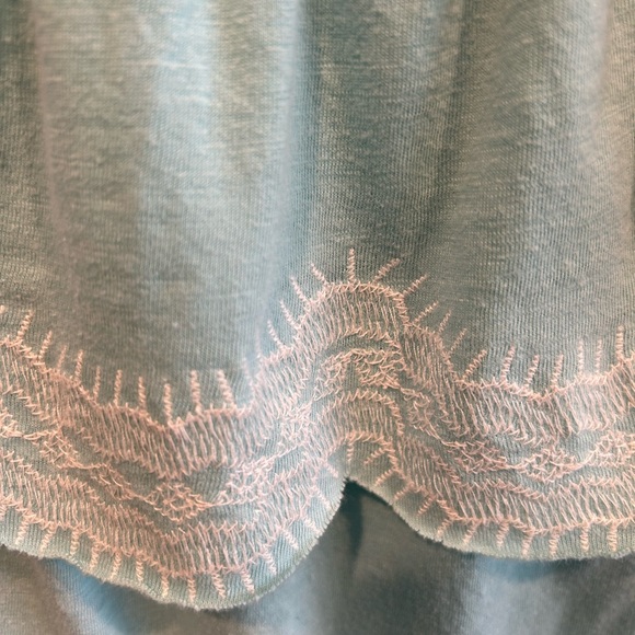 Lovely embroidered light green, summer top by Style & Co that adds flair to wear - Picture 4 of 6